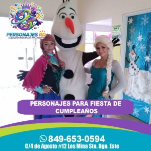 Alquiler de personajes para fiesta de cumpleaños