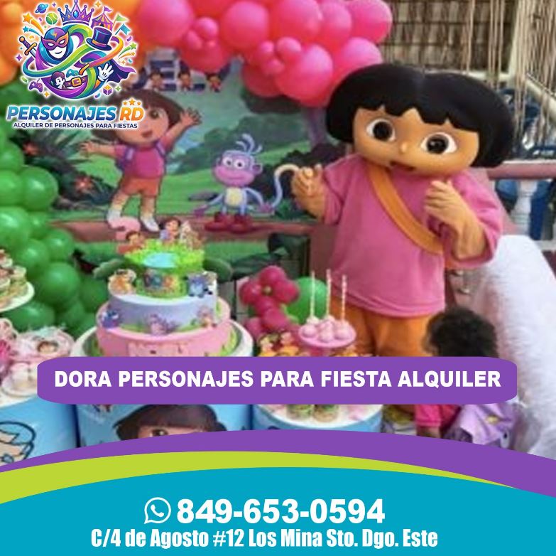 Dora personajes para fiesta alquiler
