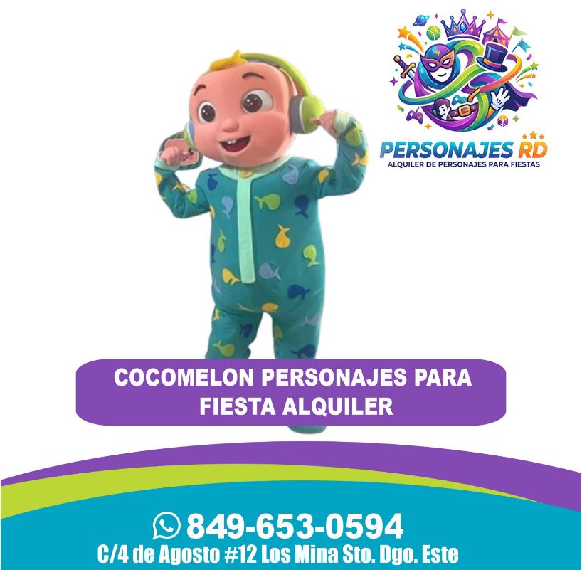 Cocomelon personajes para fiesta alquiler