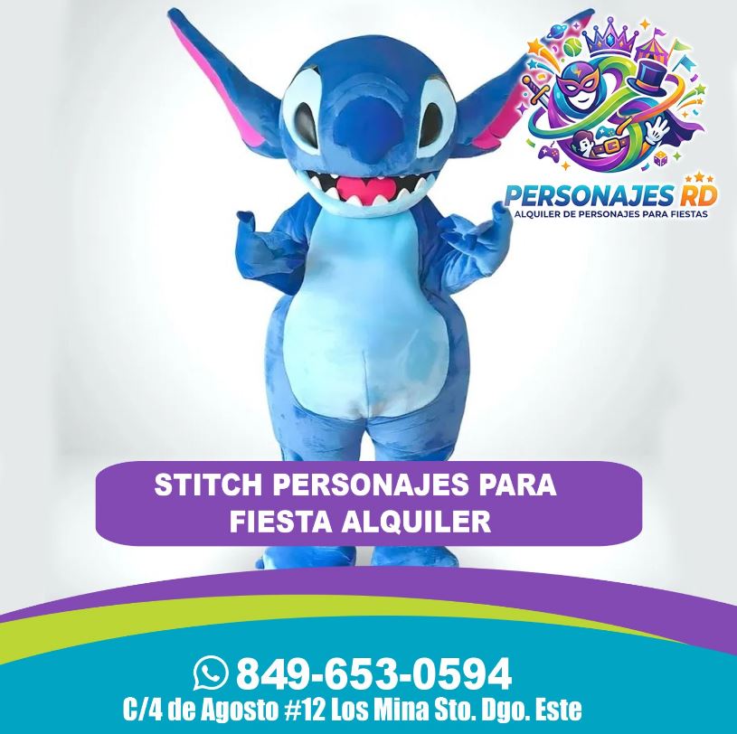 Stitch personajes para fiesta alquiler
