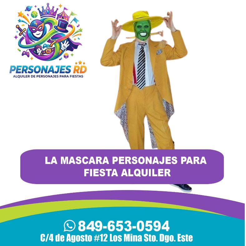La mascara personajes para fiesta alquiler