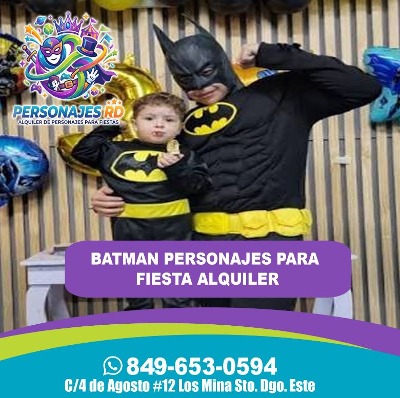 Batman personajes para fiesta alquiler