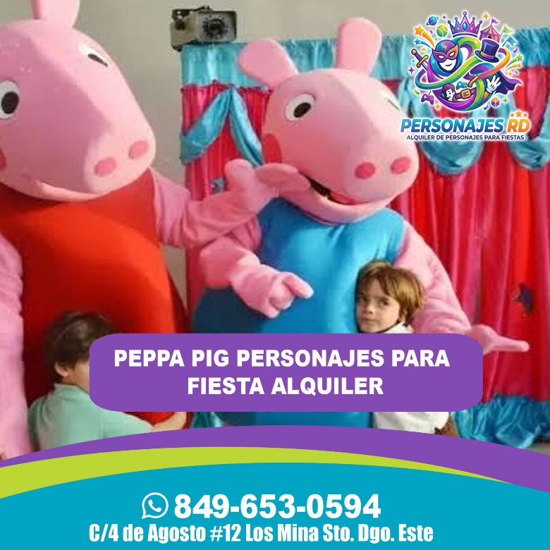 Peppa pig personajes para fiesta alquiler