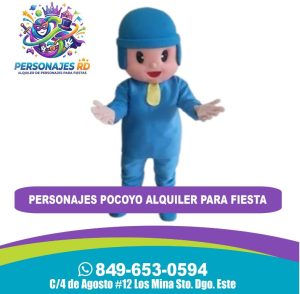 Personajes pocoyo alquiler para fiesta