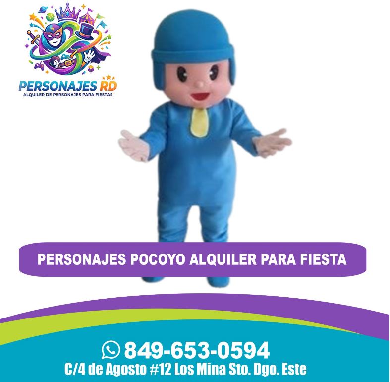 Personajes pocoyo alquiler para fiesta