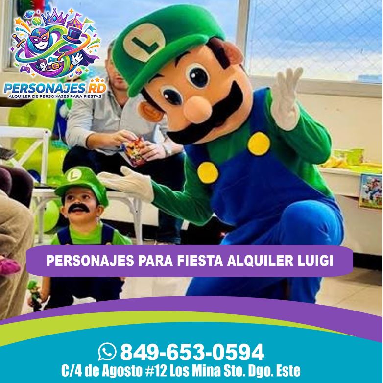 Luigi Personajes para fiesta alquiler