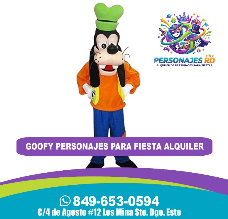 Goofy personajes para fiesta alquiler