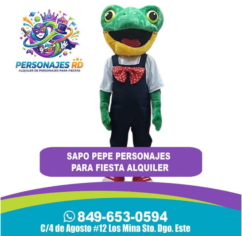 Personajes Sapo personajes para fiesta alquiler