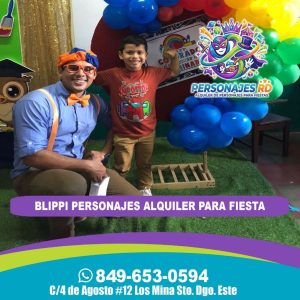 Blippi personajes alquiler para fiesta