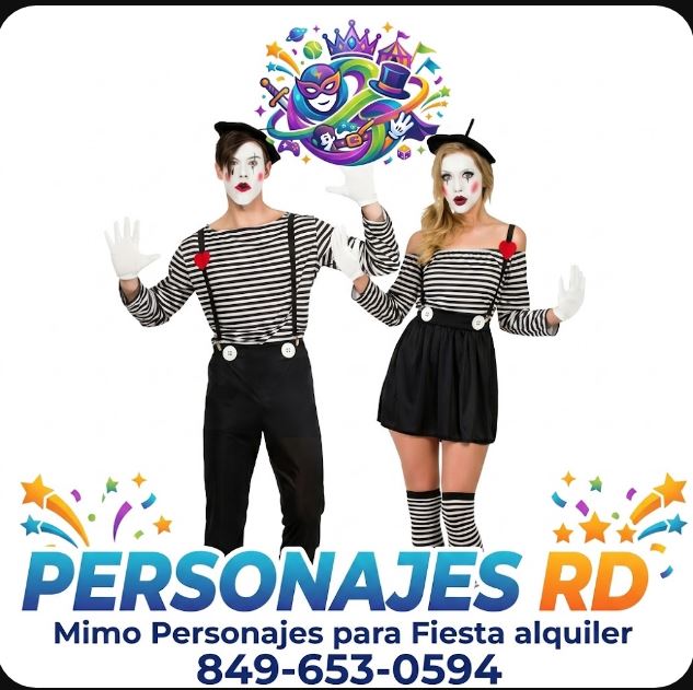 Mimos personajes para fiesta alquiler