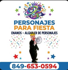 Enanos personajes para fiesta alquiler