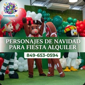 personajes de navidad para fiesta alquiler