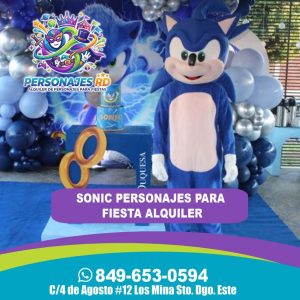 Sonic personajes para fiesta alquiler