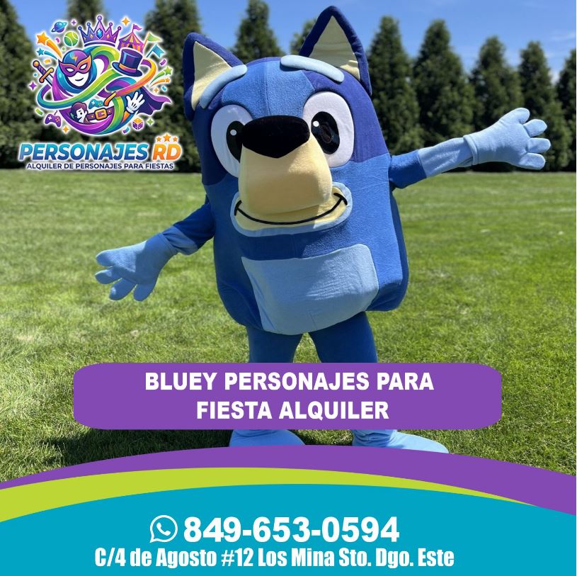 Bluey personajes para fiesta alquiler