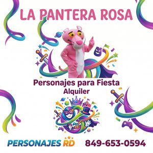 La pantera rosa personajes para fiesta alquiler
