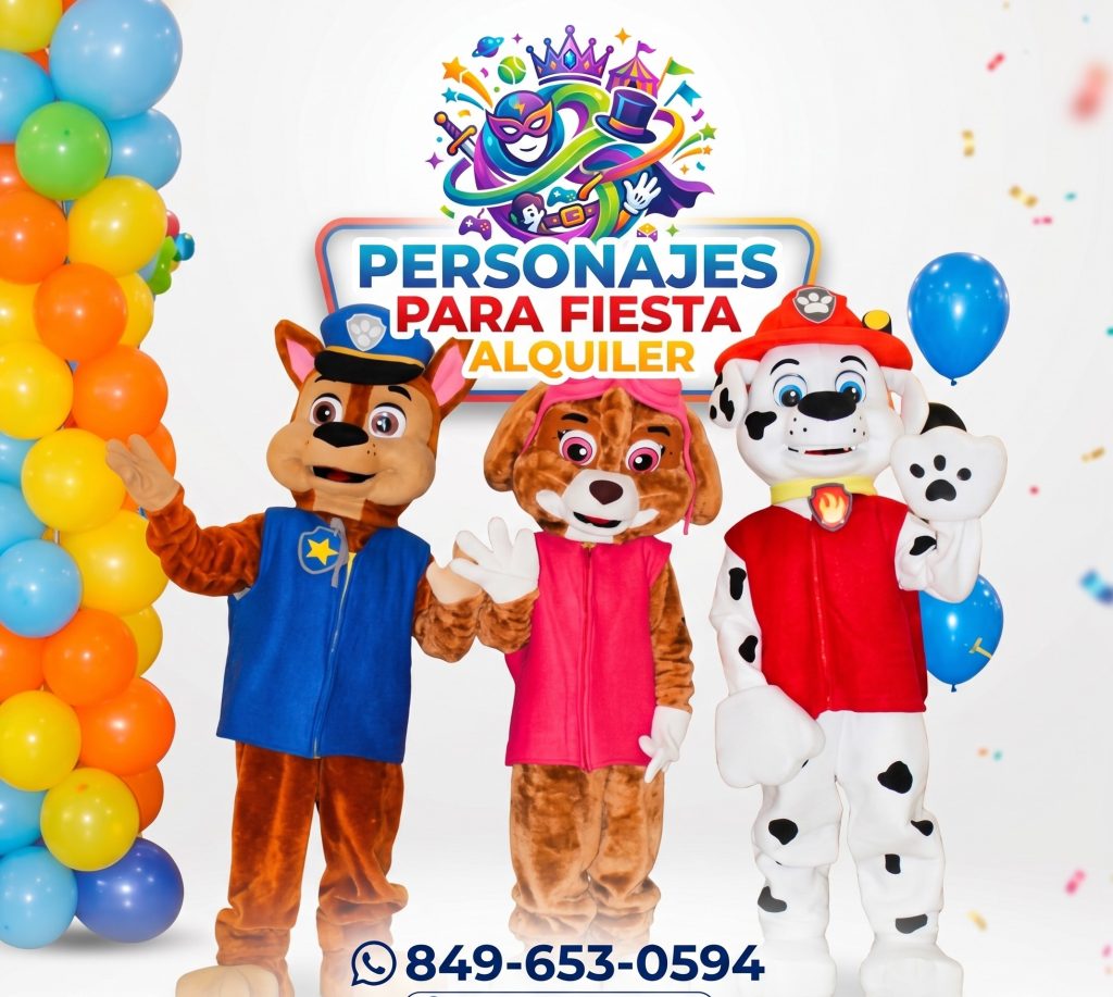 Personajes para fiesta alquiler
