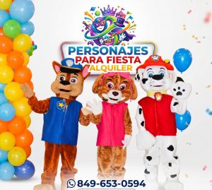 Personajes para fiesta alquiler